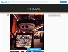 Tablet Screenshot of blog.chipotlelabs.com